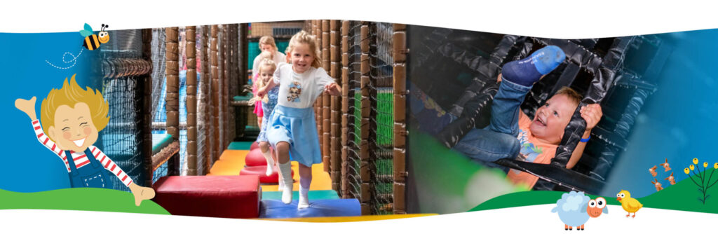 Spielen im Indoor-Spielplatz des Speelpark de Flierefluiter