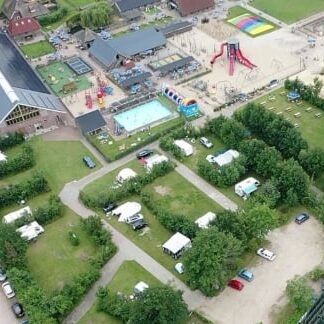 Minicamping de Flierefluiter in Overijssel van bovenaf