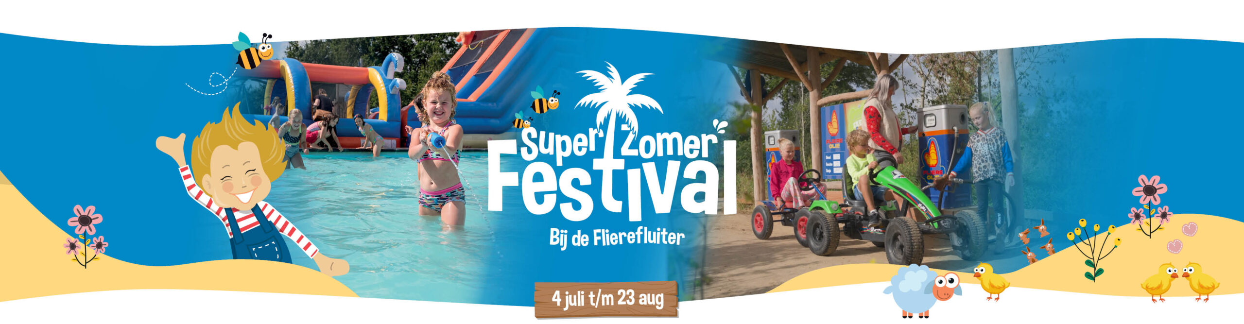 Vier de zomer bij Speelpark de Flierefluiter; elke dag feest!